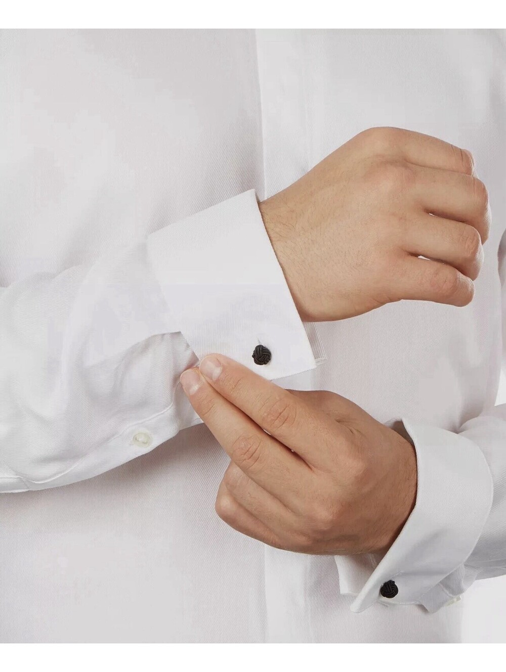 NWT Calvin Klein Men's 17 32/33 White French-Cuff (1059)